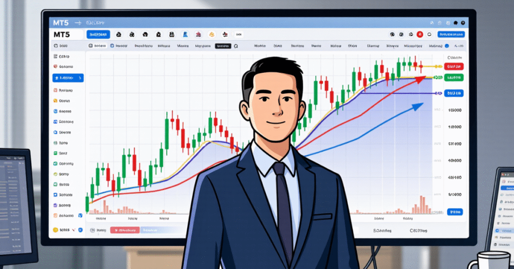 Chart showing how trailing stop limit order adjusts dynamically with market movement