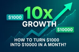 financial growth image representing how to turn $1000 into $10000 in a month