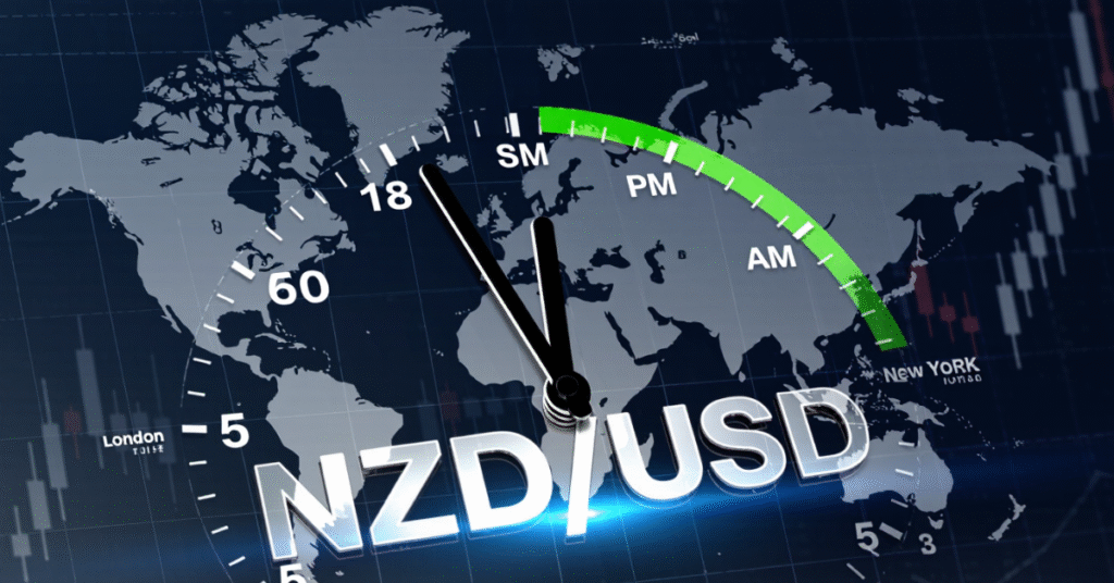 Best trading hours for NZD/USD with session overlap