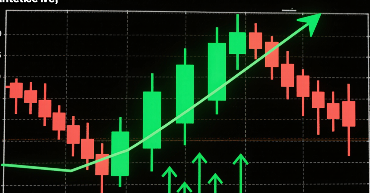 Three white soldiers candlestick pattern showing bullish reversal after downtrend