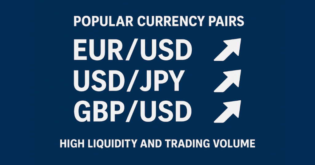 Diagram of major forex currency pairs showing high liquidity