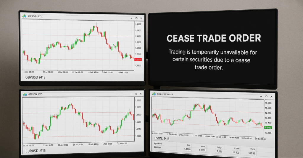 Forex and CFD trading setup affected by regulatory CTO