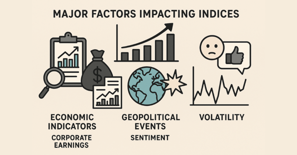 Diagram of factors influencing index price movements