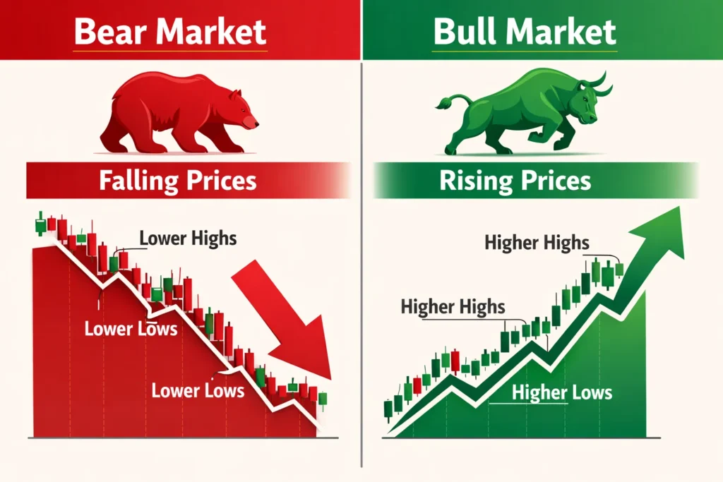 bear market vs bull market comparison