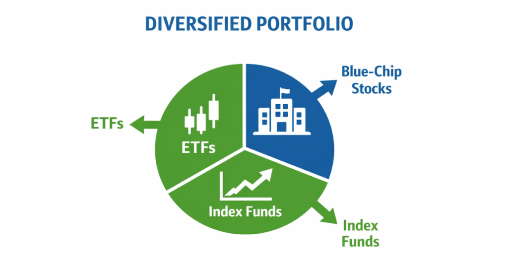 Beginner diversified investment portfolio