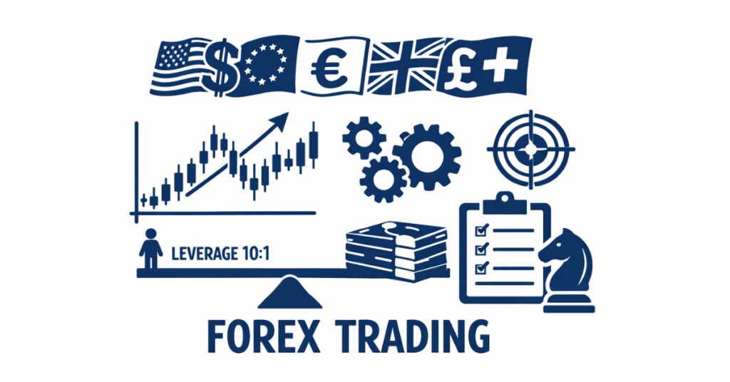 Comparison of Big 5 currencies USD EUR GBP JPY CHF