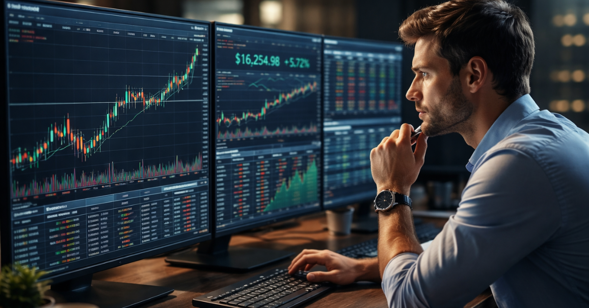 Day trading profitability analysis on charts