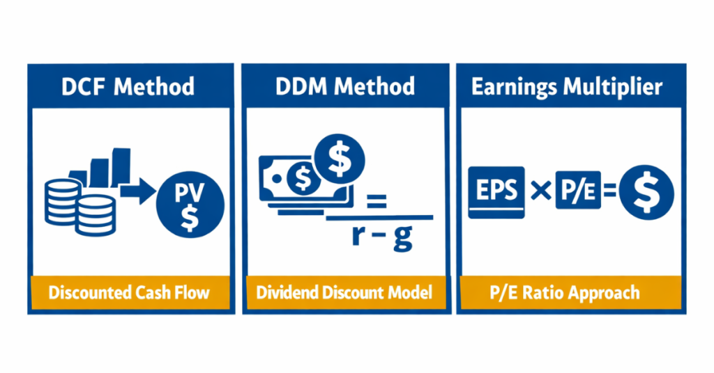 Stock intrinsic value calculation methods