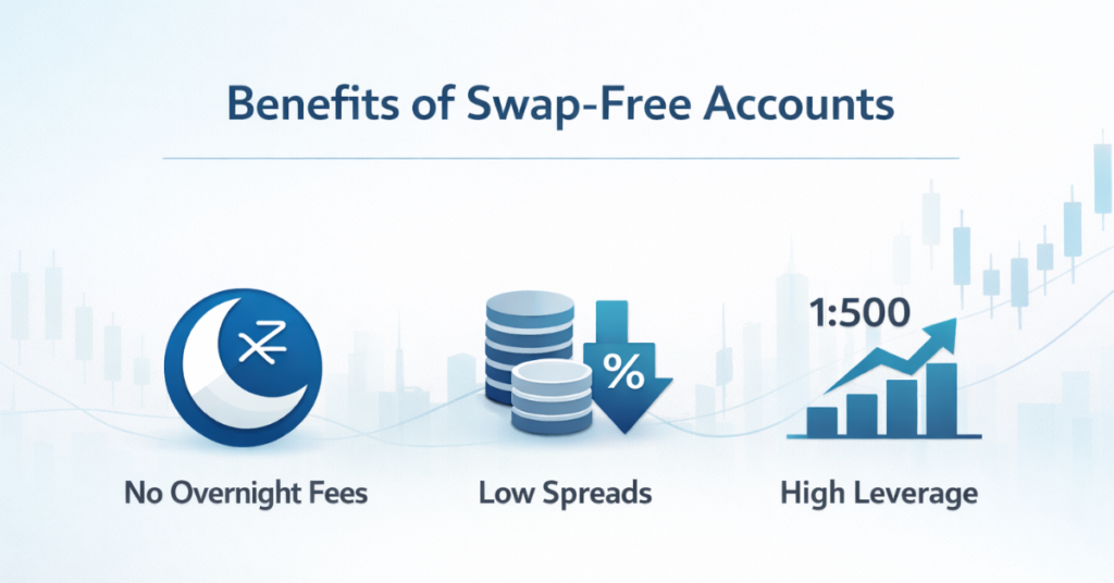 Swap-free account advantages for cost-efficient trading