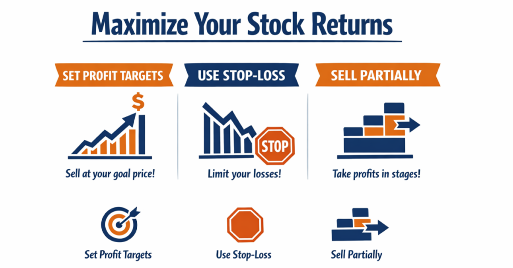 Tips to maximize stock selling returns