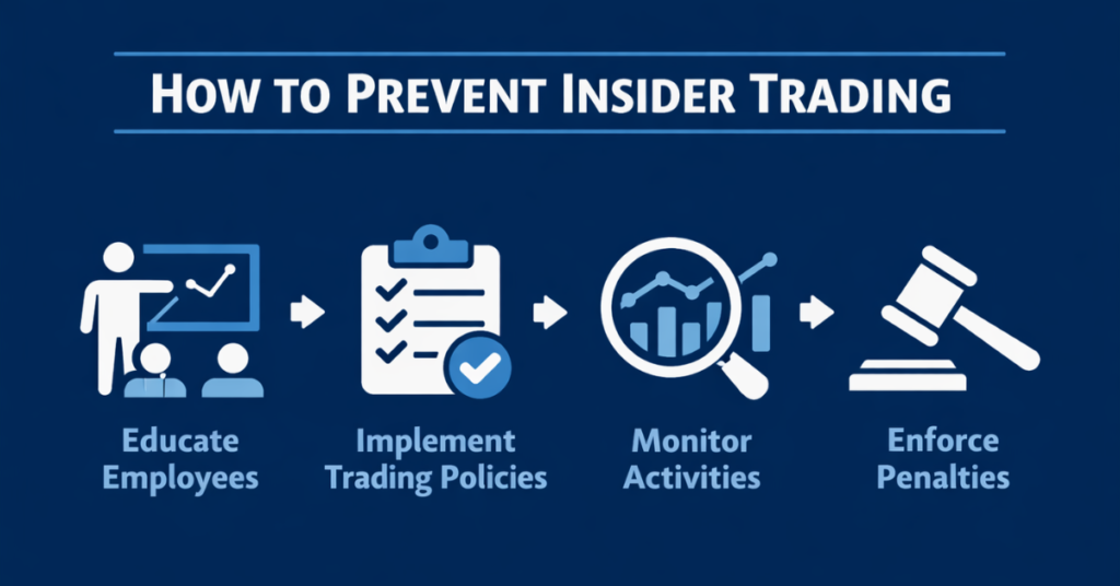 Preventing insider trading steps

