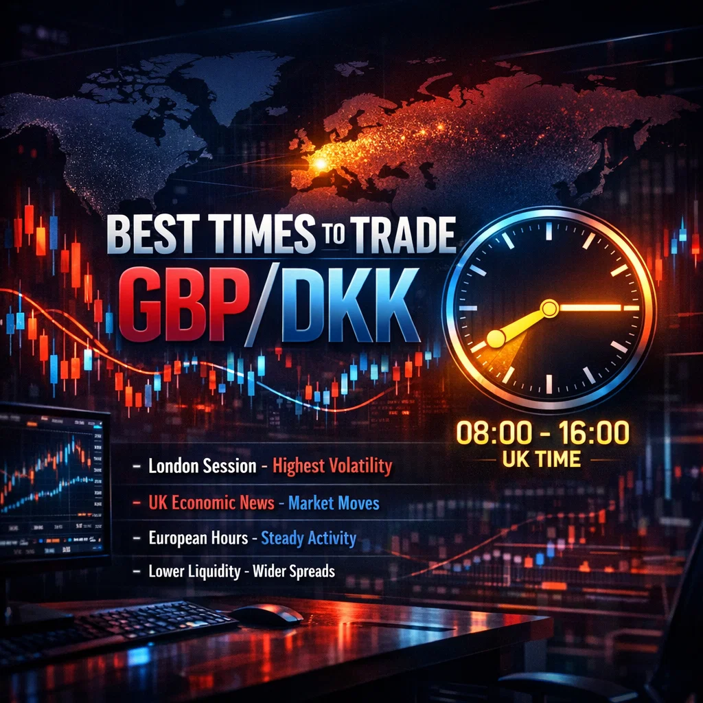 Best times to trade GBP/DKK illustration