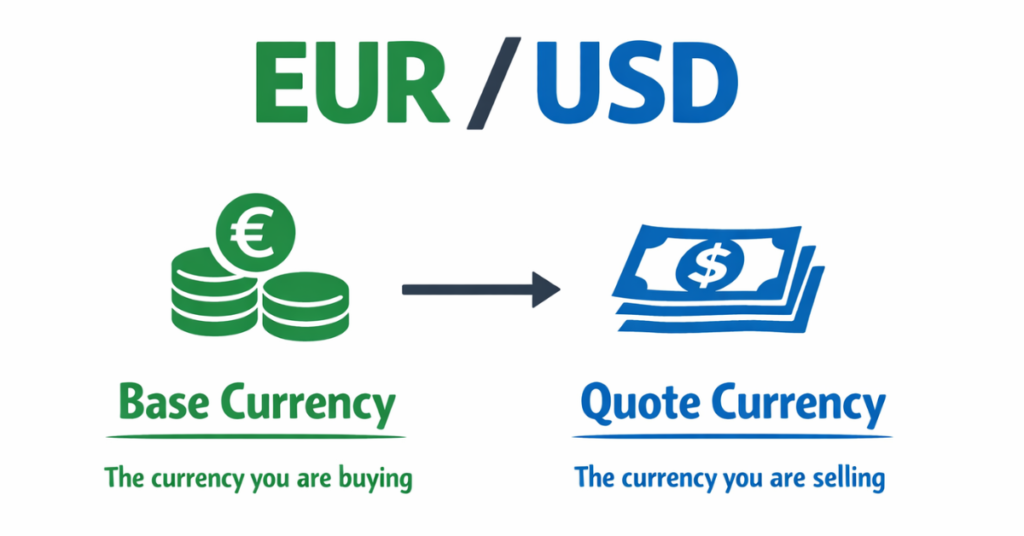 forex pair structure base currency vs quote currency explained diagram
