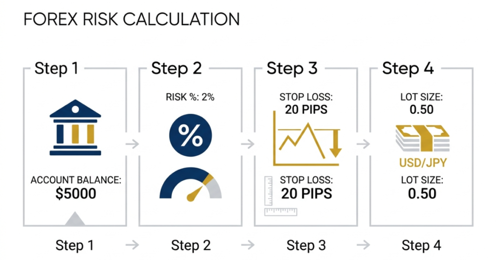 step by step forex risk management calculation example