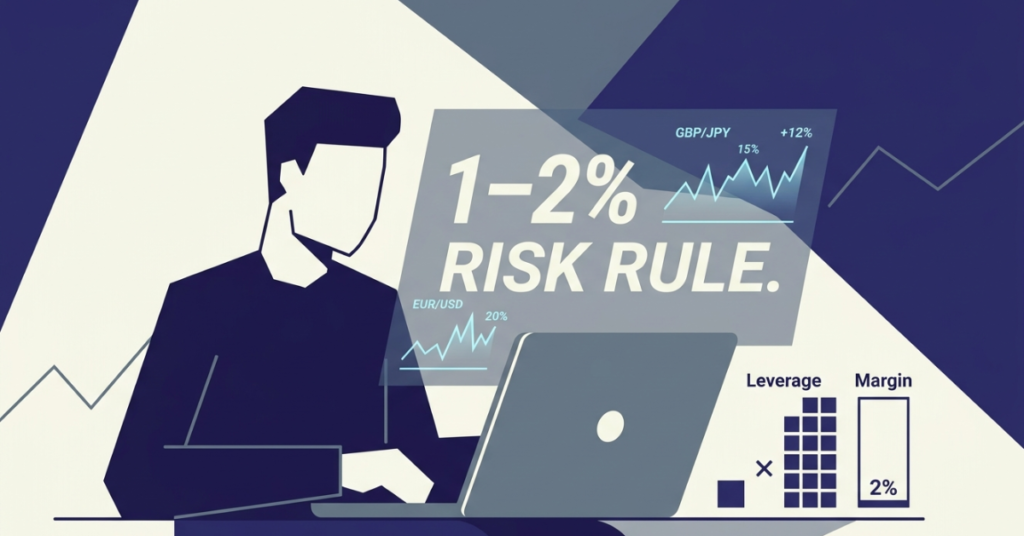 Golden rule of margin trading showing 1-2 percent risk management strategy