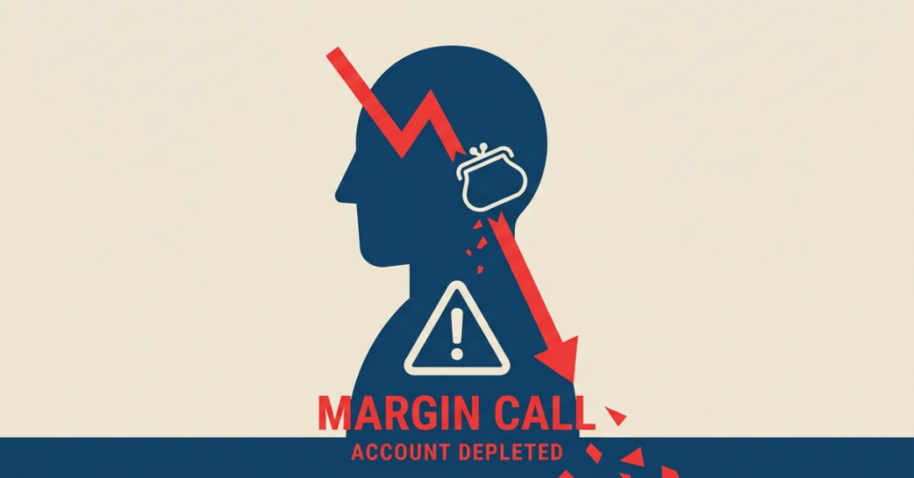 Margin call and trading loss example showing risks of over leveraging in forex trading