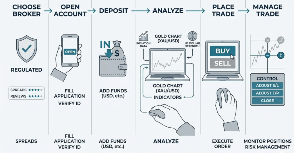 steps to invest in xauusd trading gold step by step guide