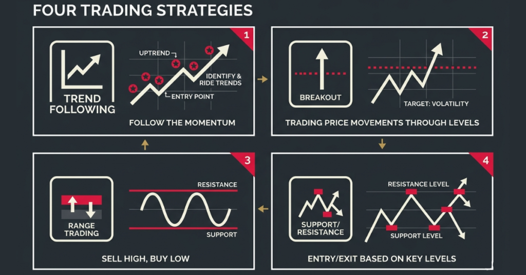 xauusd trading strategies trend breakout support resistance explained