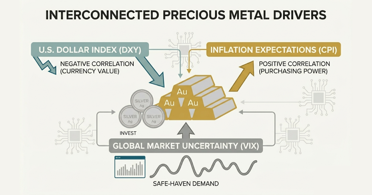 Relationship between gold prices US dollar inflation and forex trading