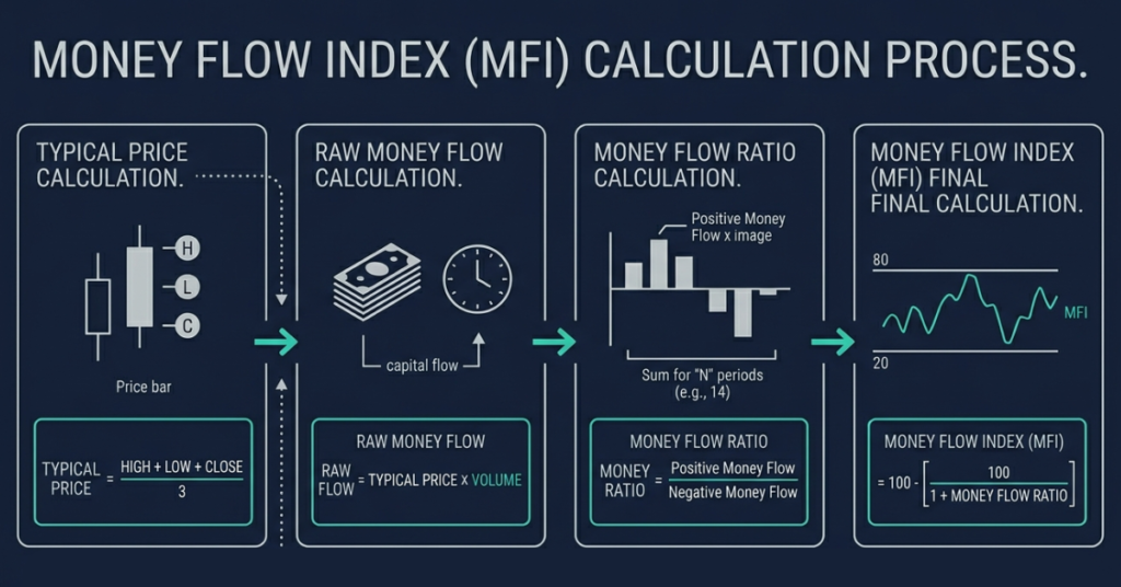 Money Flow Index calculation and formula explained