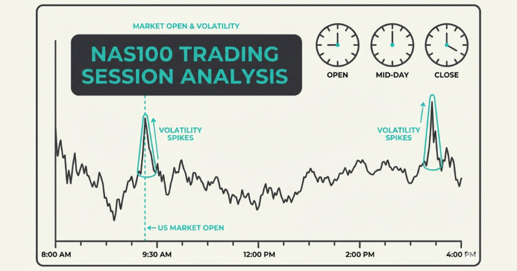 Best time to trade NAS100 during the U.S. market session and opening hours