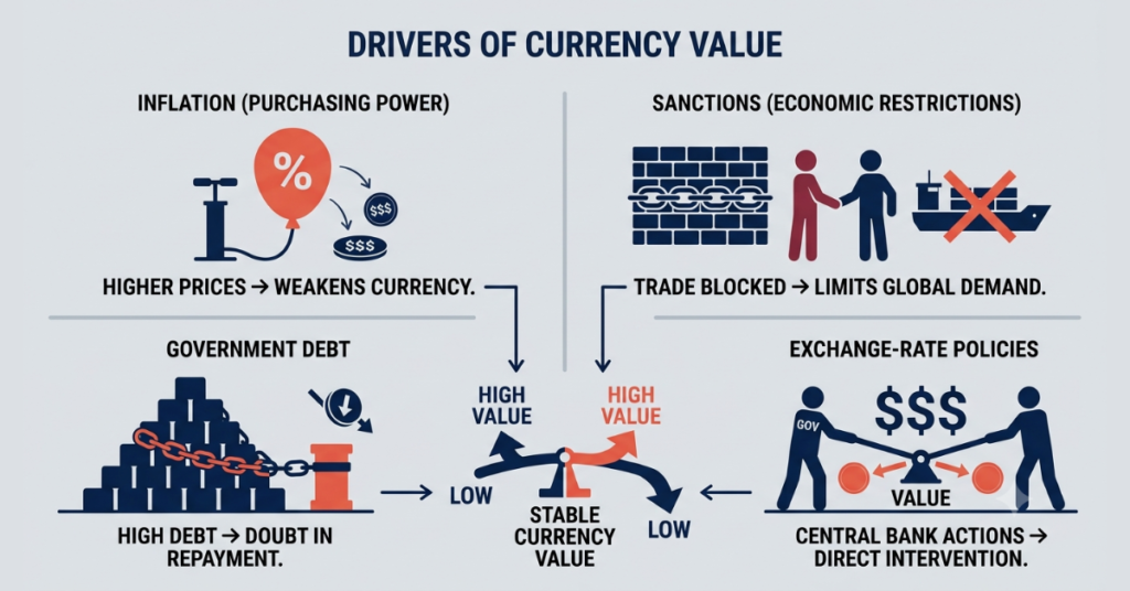 Why currencies have low values