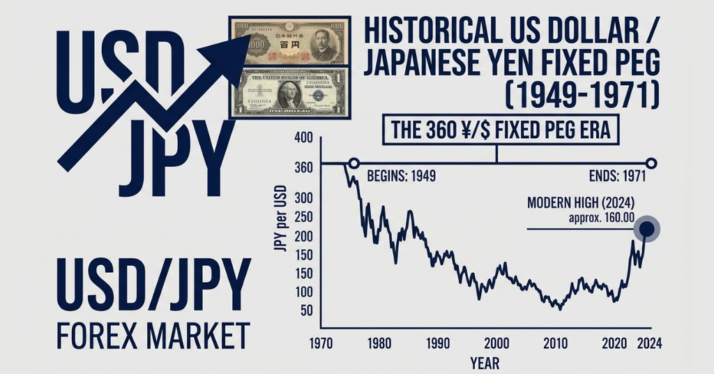 360 yen per dollar fixed exchange rate from 1949 to 1971


