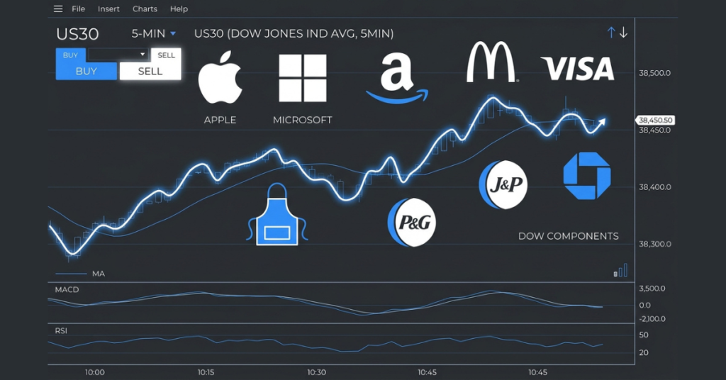 What is the US30 Dow Jones Industrial Average
