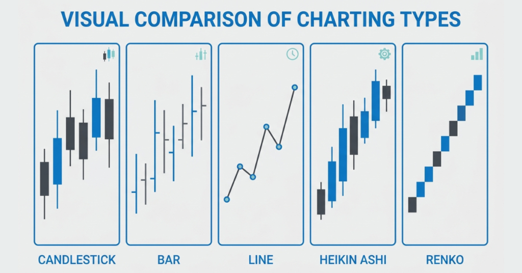 Forex chart types comparison for day trading