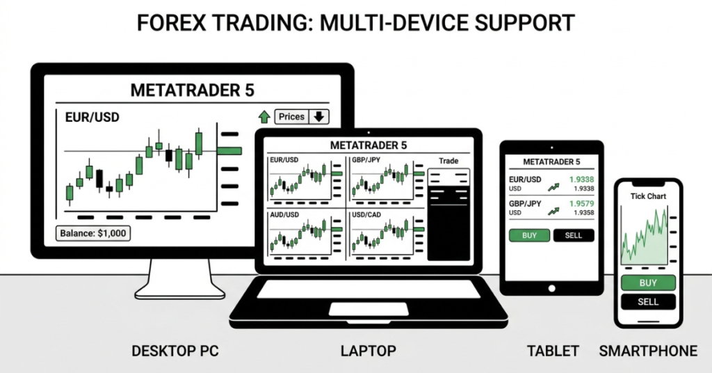 MetaTrader 5 devices for forex trading
